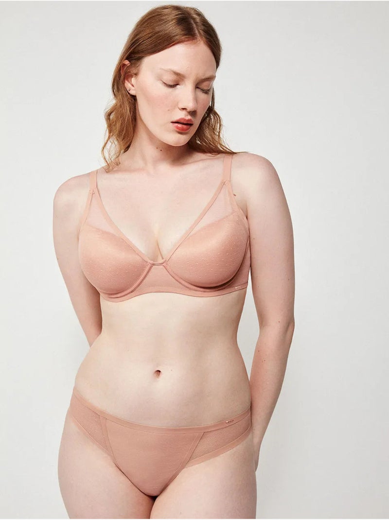 Sujetador bralette capacidad, con aro y foam, de plumetti Rosa - Kiabi