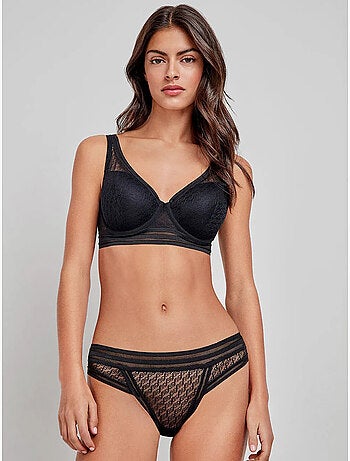 Sujetador bralette capacidad con aro y foam, de tul