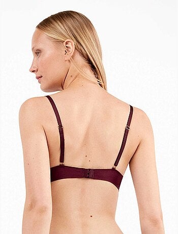 Sujetador bralette de capacidad con aro y foam de encaje bordado