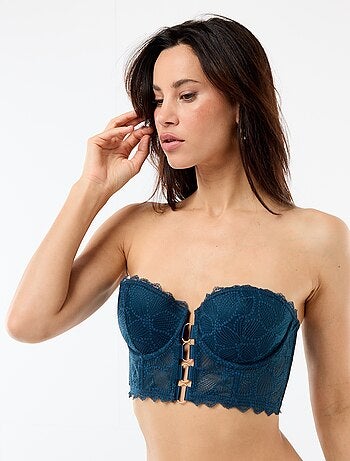 Sujetador bustier de encaje