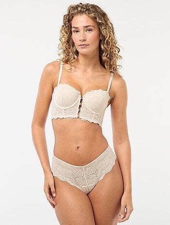 Sujetador bustier de encaje