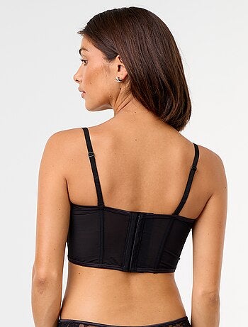 Sujetador bustier de lentejuelas