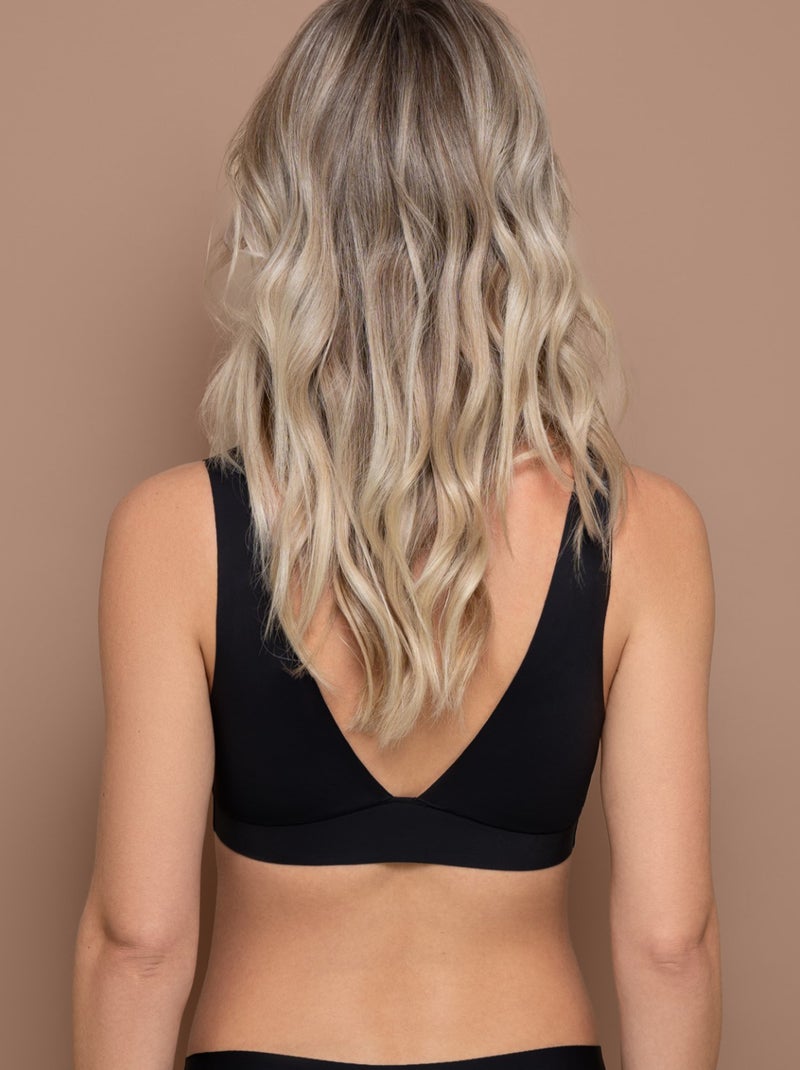 Sujetador con escote pronunciado NEGRO - Kiabi