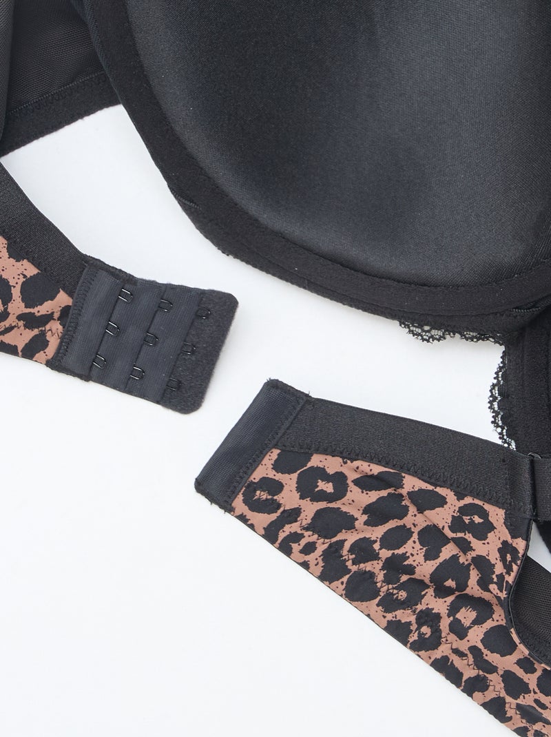 Sujetador con estampado de leopardo Marron - Kiabi