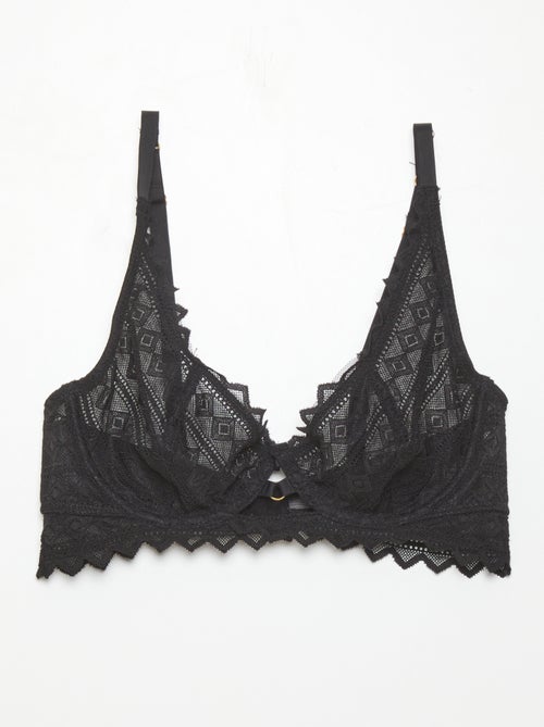Sujetador corbeille con encaje 'Envie de lingerie' - Kiabi