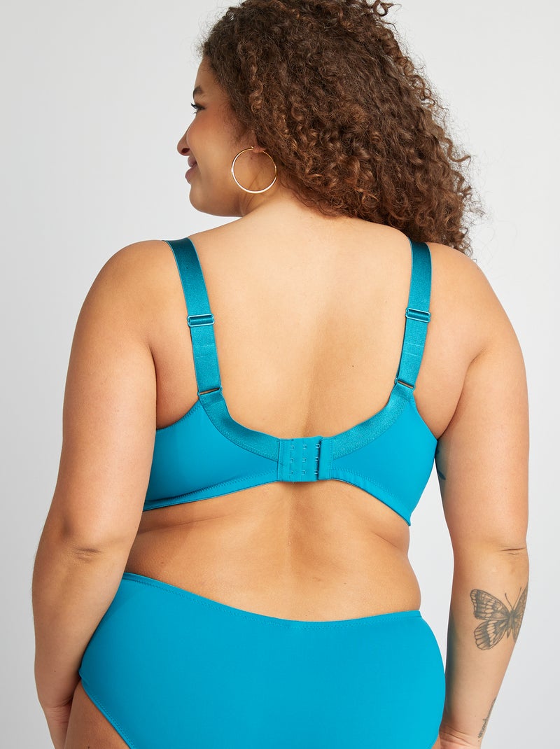 Sujetador corbeille de encaje AZUL - Kiabi