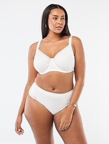 Sujetador corbeille de microfibra acanalada