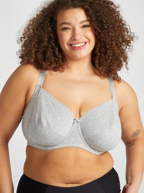 Sujetador corbeille de punto - Kiabi