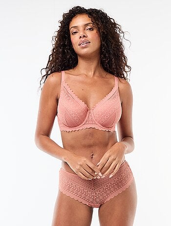 Sujetador balconette con encaje