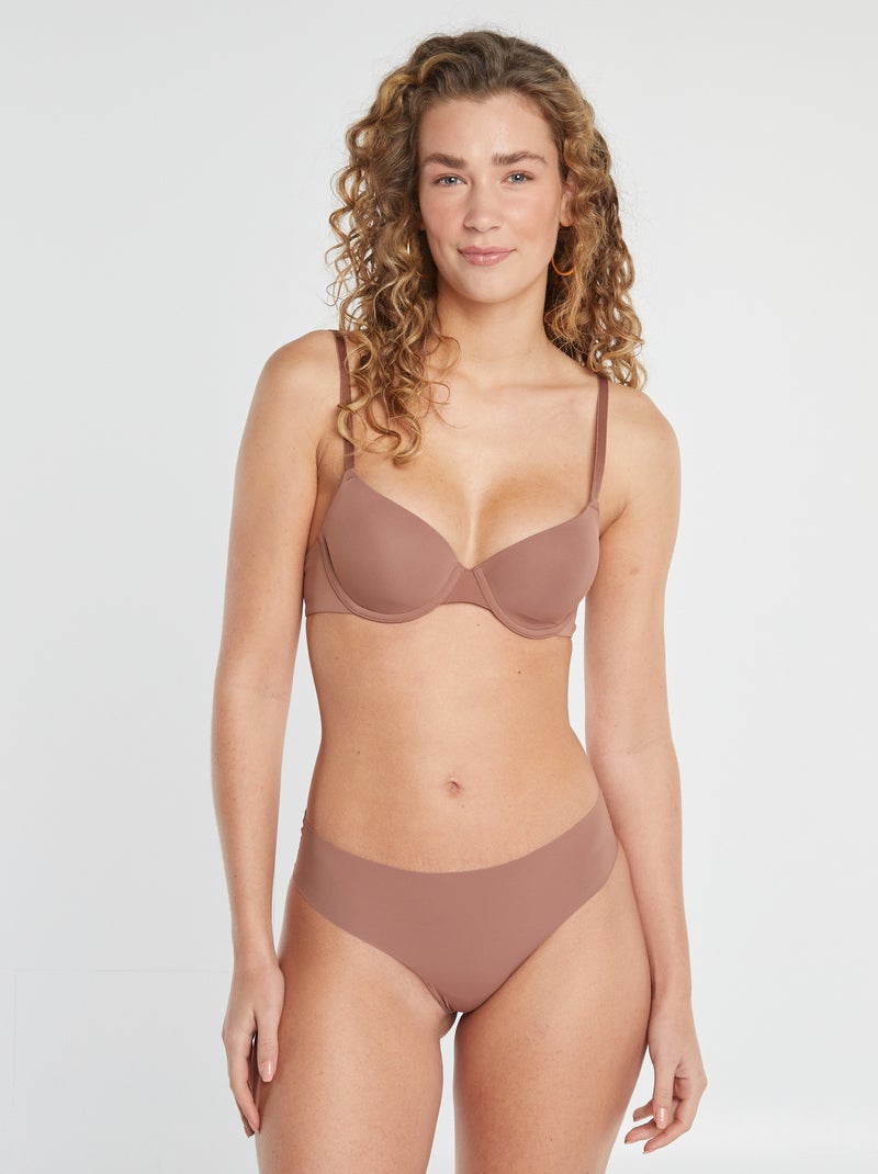 Sujetador corbeille invisible MARRON - Kiabi