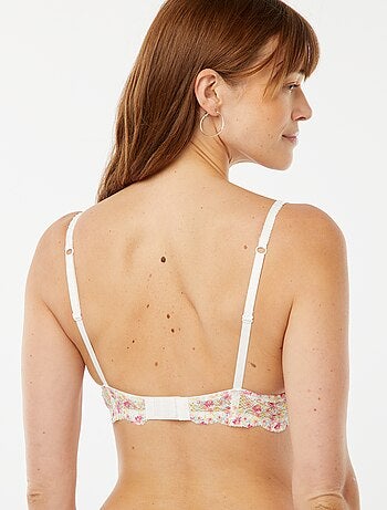 Sujetador corbeille pronunciado estampado floral