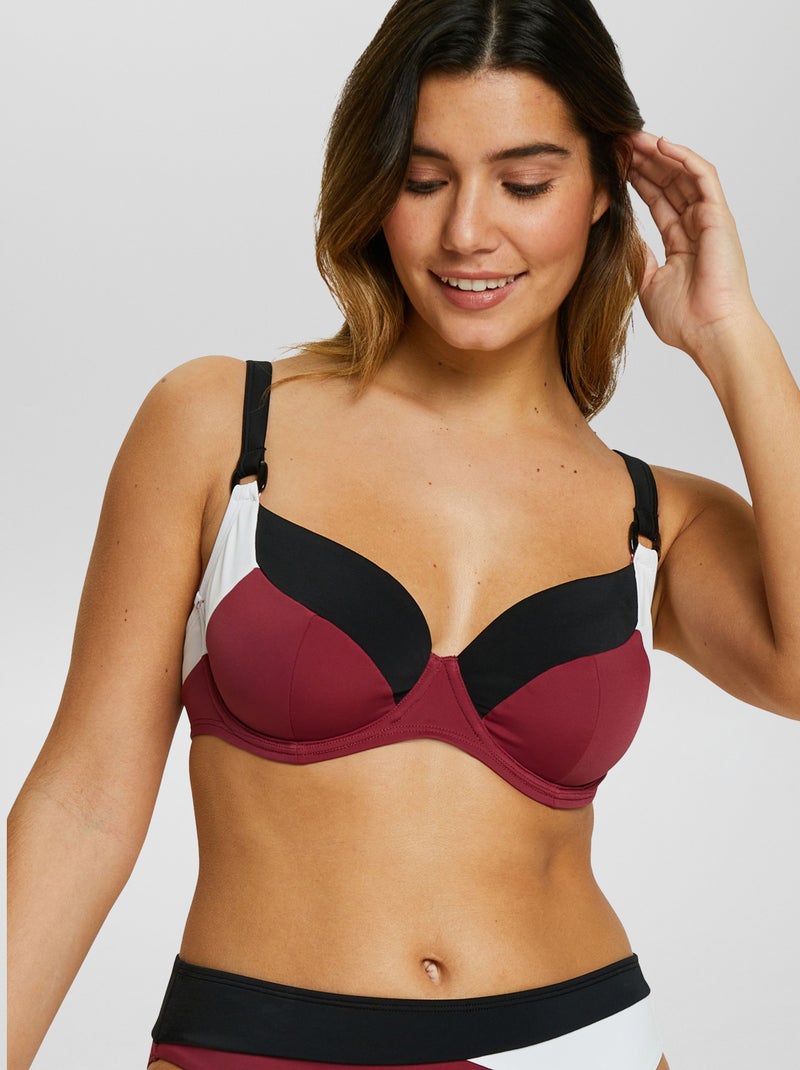 Sujetador de bikini con aros 'Sans Complexe' PURPURA - Kiabi
