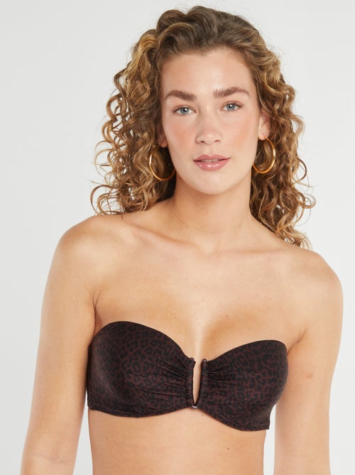 Sujetador de bikini estampado leopardo - Kiabi