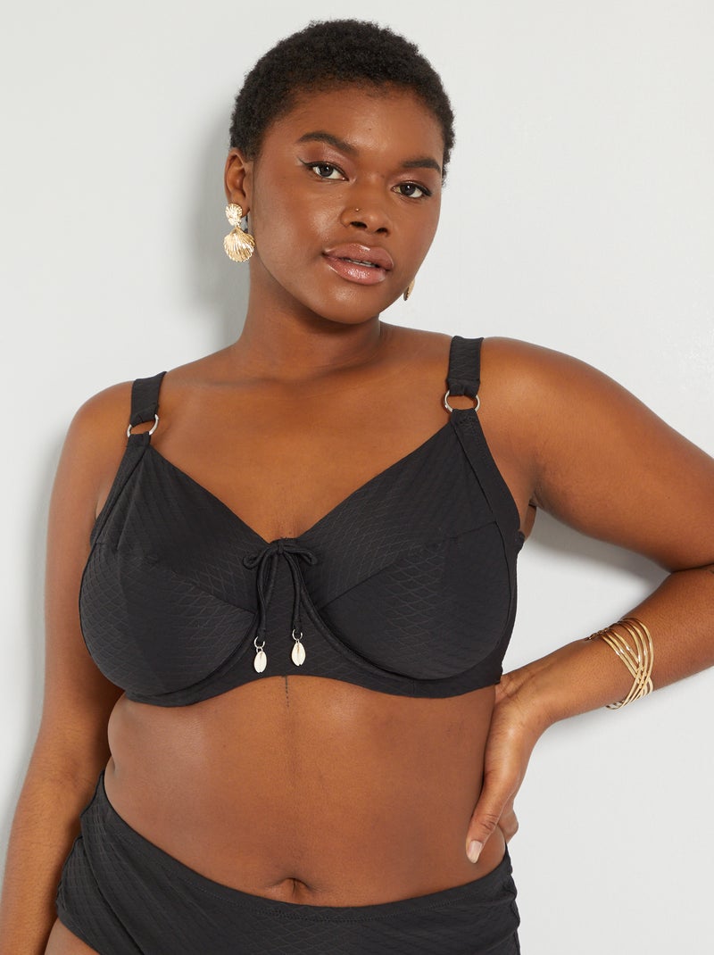 Sujetador de bikini Negro - Kiabi