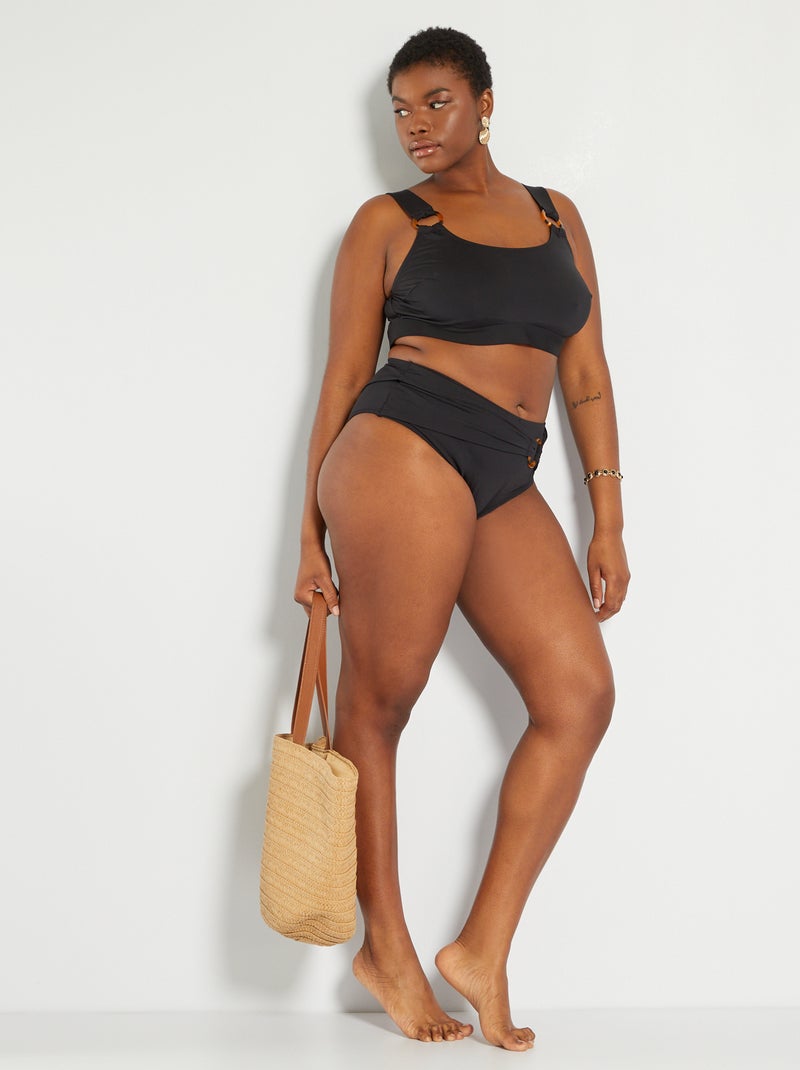 Sujetador de bikini tipo top Negro - Kiabi