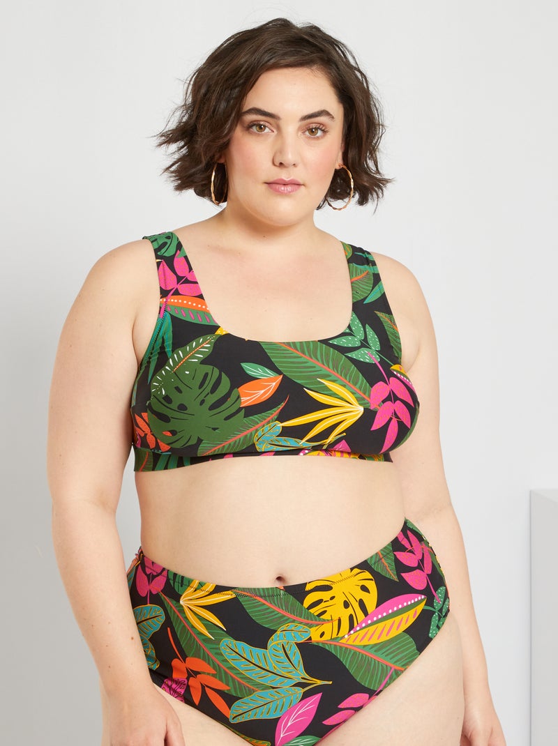 Sujetador de bikini tipo top NEGRO - Kiabi