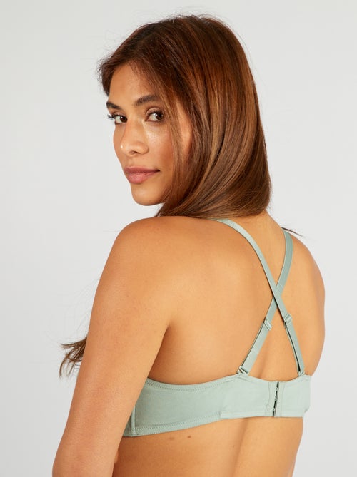 Sujetador D&E de algodón - Kiabi