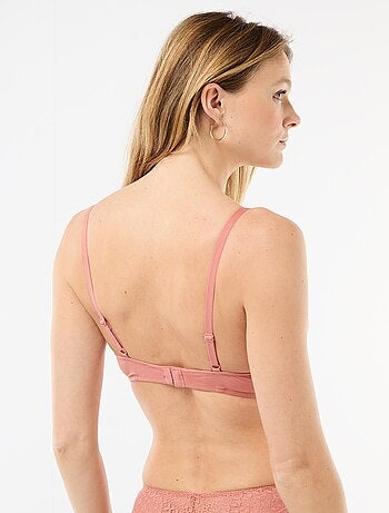 Sujetador de encaje con transparencias