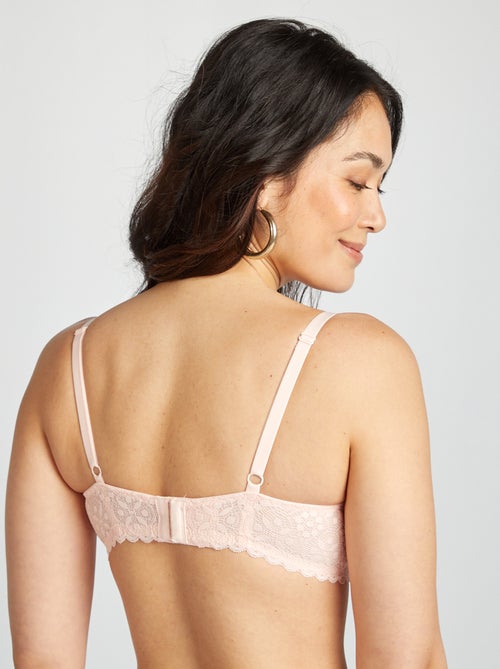 Sujetador de encaje copas D/E/F - Kiabi