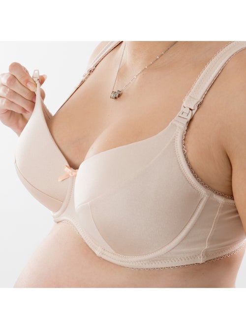 Sujetador de lactancia con aros flexibles ROSE DE THE 'Bogema' - Kiabi