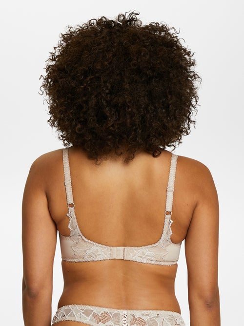 Sujetador de microfibra con lazada 'Sans complexe' - Kiabi