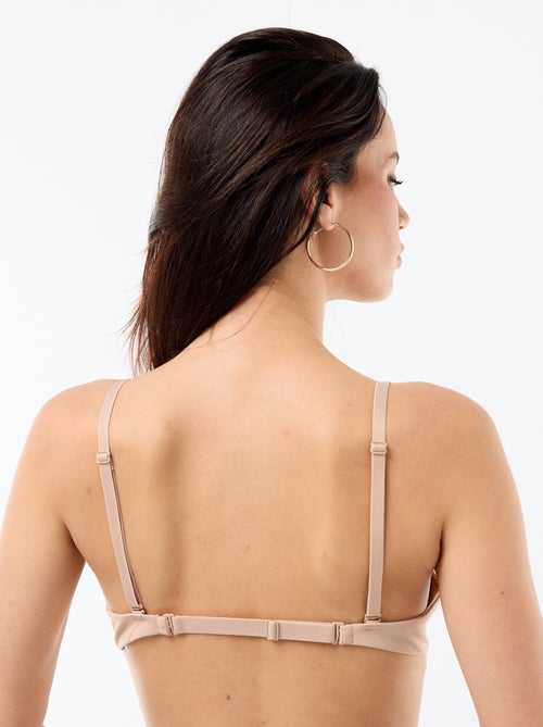 Sujetador de microfibra con tirantes multiposición - Kiabi