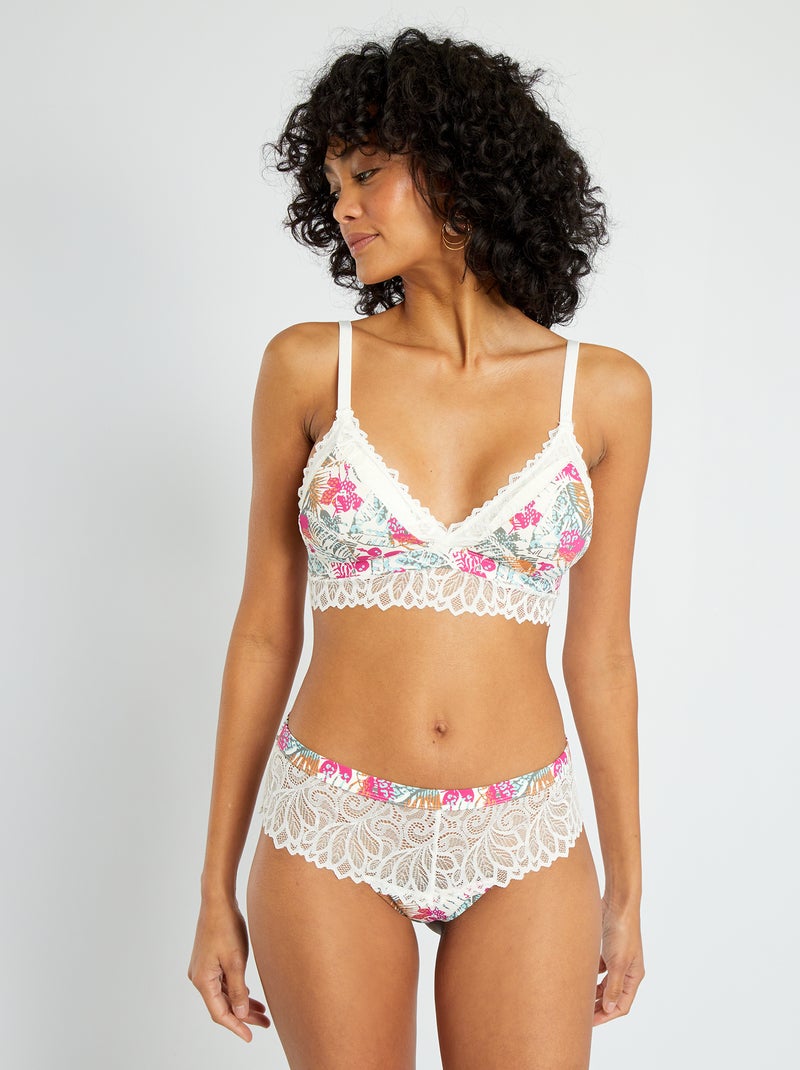 Sujetador de triángulo con relleno 'Mojito Lingerie' BEIGE - Kiabi