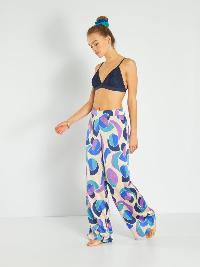 Sujetador de triángulo de encaje negro iris - Kiabi