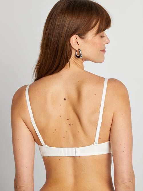 Sujetador de triángulo invisible de microfibra - Kiabi