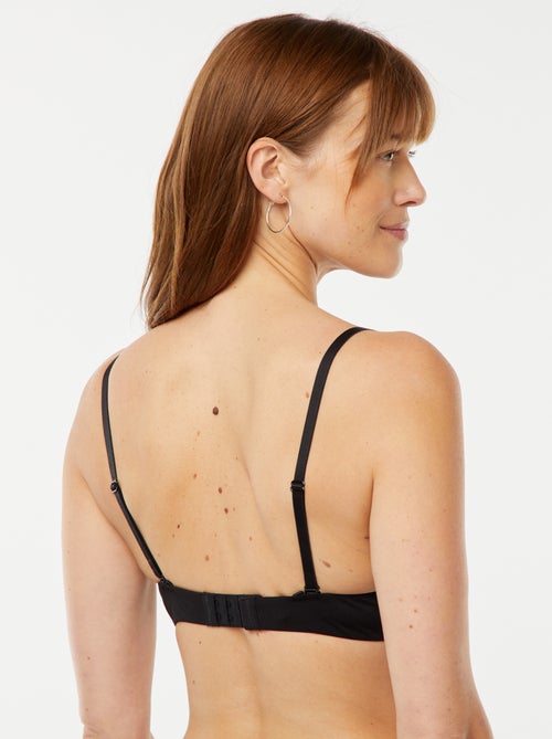 Sujetador de triángulo invisible de microfibra - Kiabi