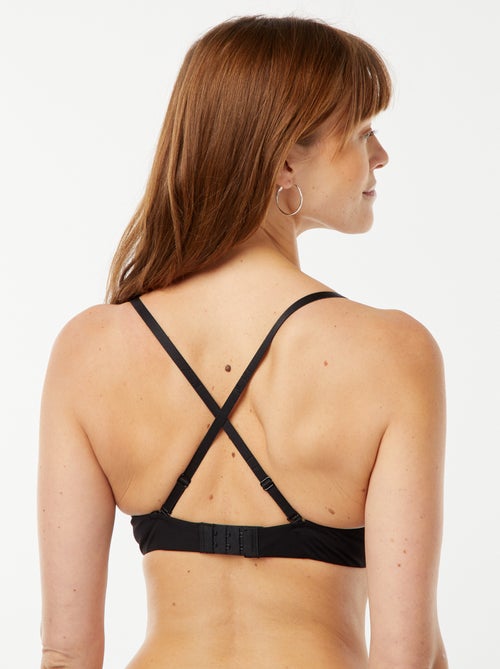 Sujetador de triángulo invisible de microfibra - Kiabi