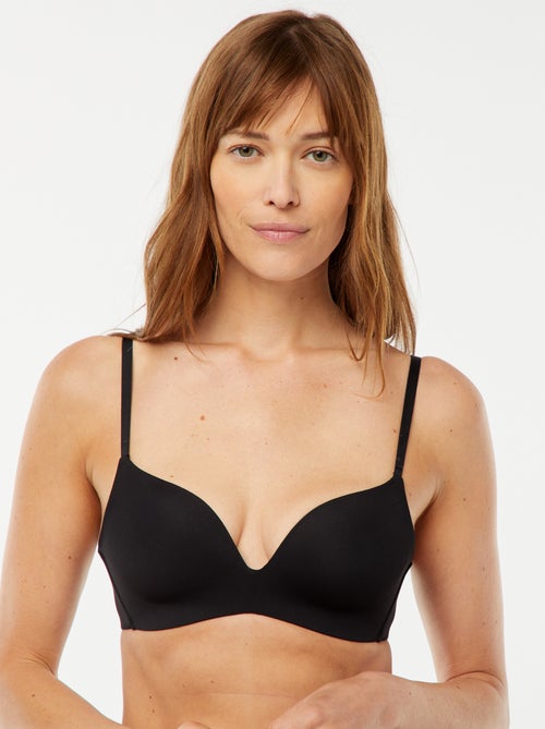 Sujetador de triángulo invisible de microfibra - Kiabi