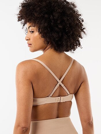 Sujetador de triángulo invisible de microfibra