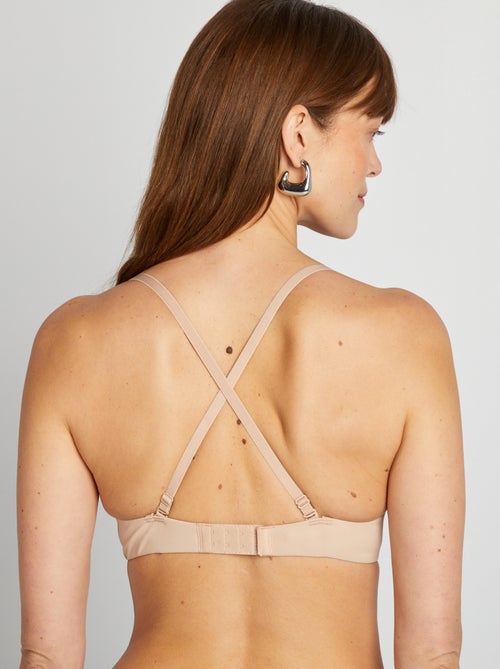 Sujetador de triángulo invisible de microfibra - Kiabi