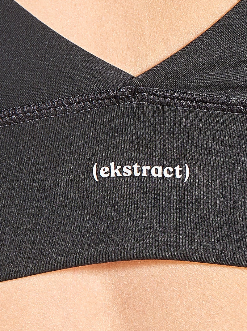 Sujetador deportivo - (ekstract) Negro - Kiabi