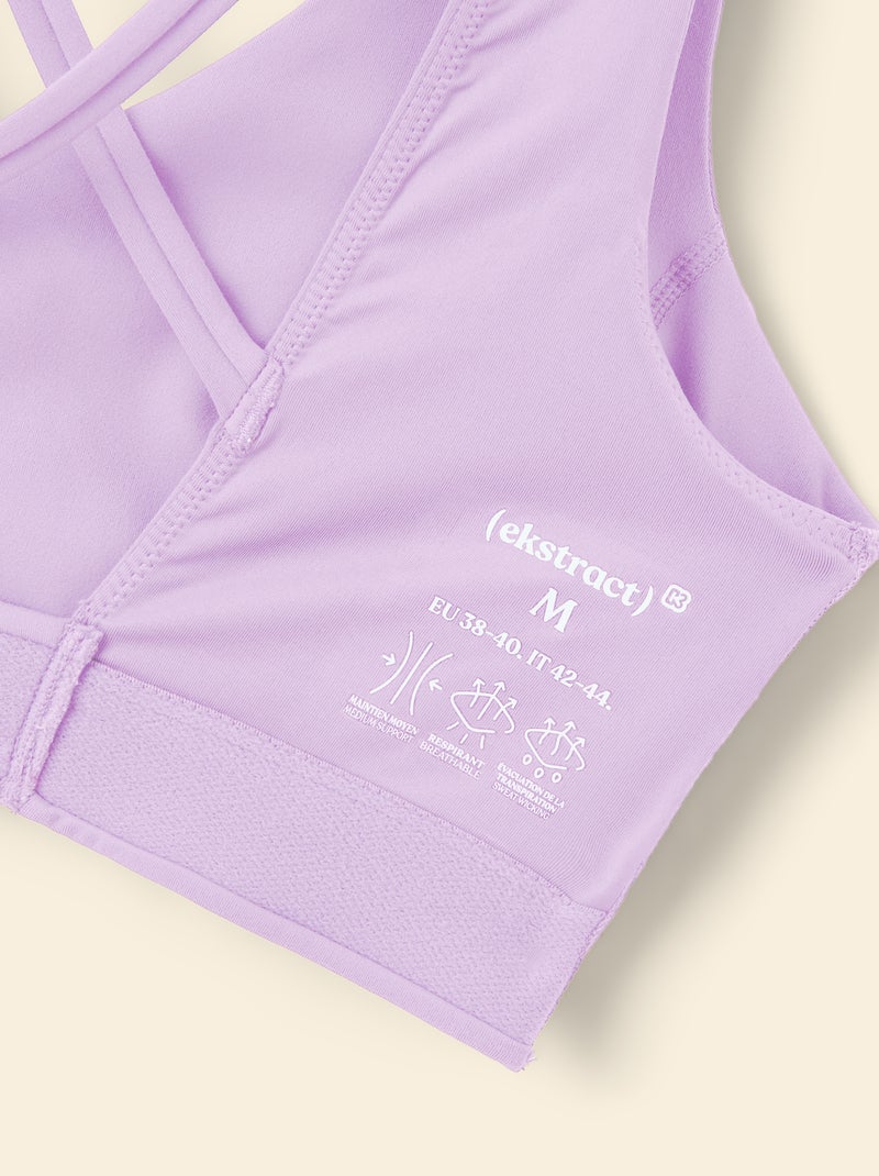 Sujetador deportivo - (ekstract) Purpura - Kiabi
