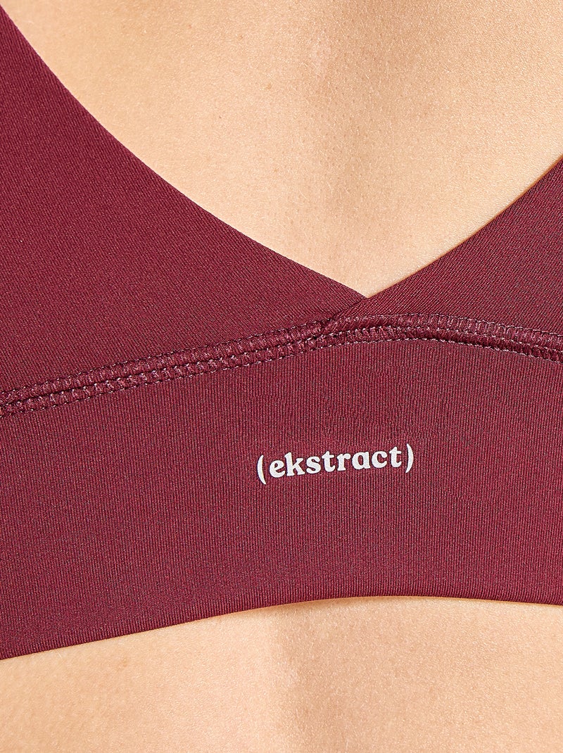 Sujetador deportivo - (ekstract) Rojo - Kiabi