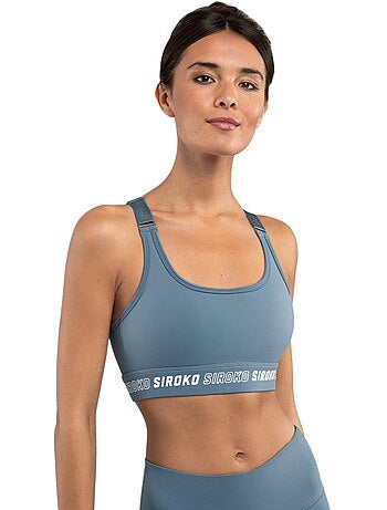 Sujetador deportivo alto impacto fitness mujer cardio