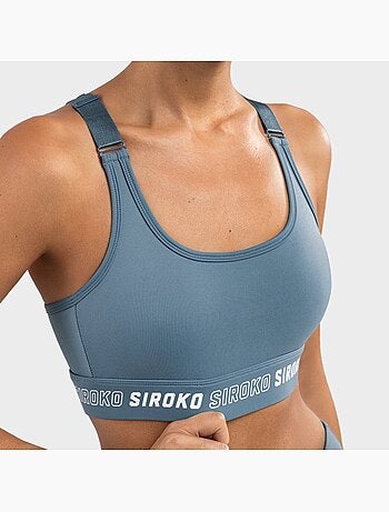 Sujetador deportivo alto impacto fitness mujer cardio