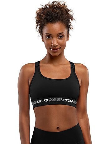 Sujetador deportivo alto impacto fitness mujer cardio