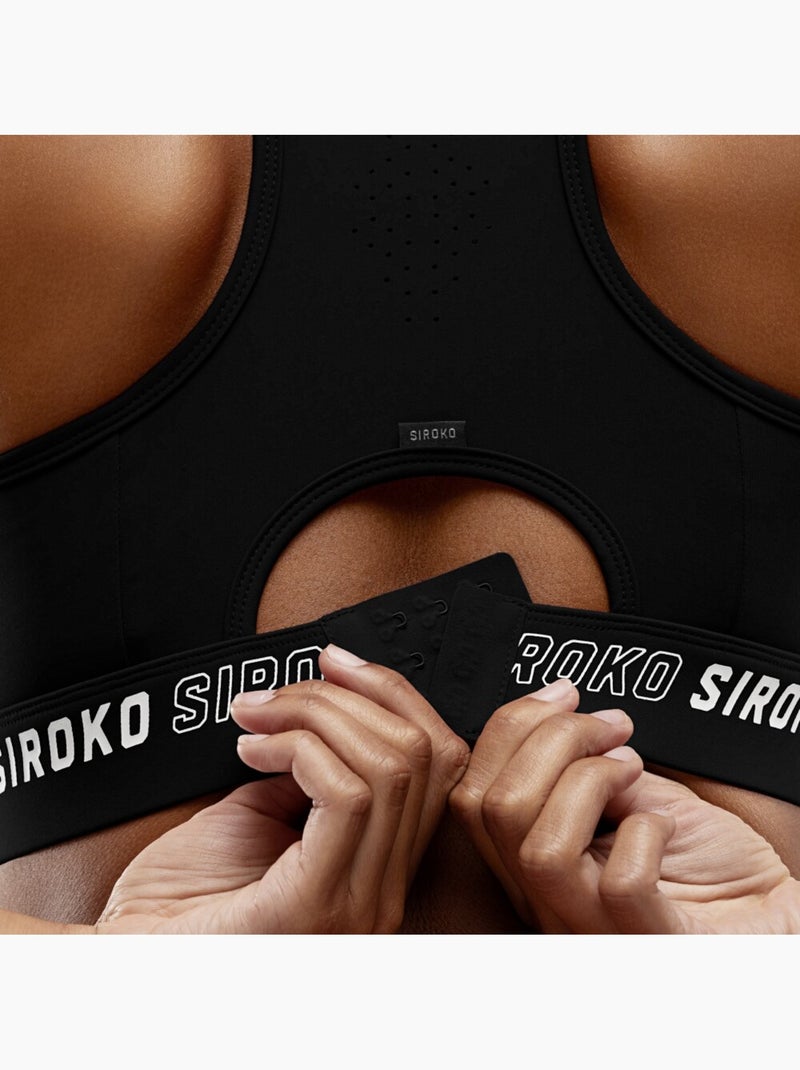 Sujetador deportivo alto impacto fitness mujer cardio Negro - Kiabi
