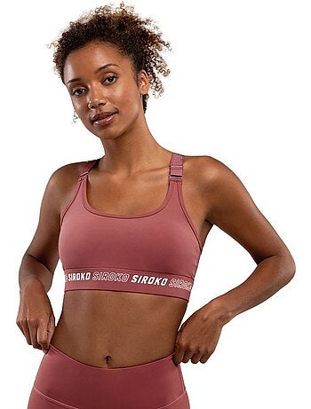 Sujetador deportivo alto impacto fitness mujer cardio