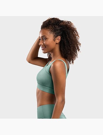 Sujetador deportivo alto impacto fitness mujer cross