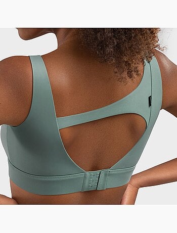 Sujetador deportivo alto impacto fitness mujer cross