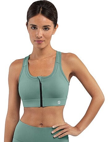 Sujetador deportivo alto impacto fitness mujer squat