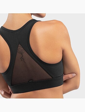 Sujetador deportivo alto impacto fitness mujer squat
