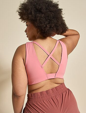 Sujetador deportivo cruzado en la espalda sujeción media - (ekstract)