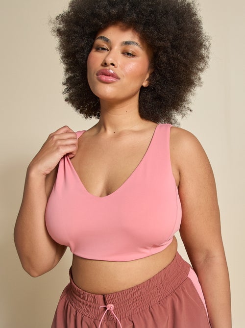 Sujetador deportivo cruzado en la espalda sujeción media - (ekstract) - Kiabi Sujetador deportivo cruzado en la espalda sujeción media - (ekstract) - Kiabi