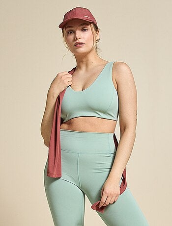 Sujetador deportivo cruzado en la espalda sujeción media - (ekstract)