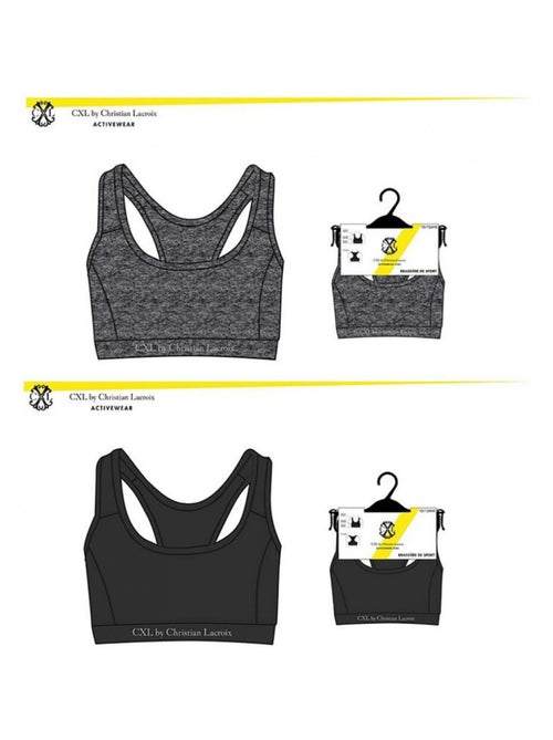 Sujetador deportivo CXL BY LACROIX X2 - Pack de 2 - Kiabi